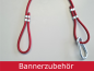Preview: Befestigung Absperrbanner mit Expander und Karabiner